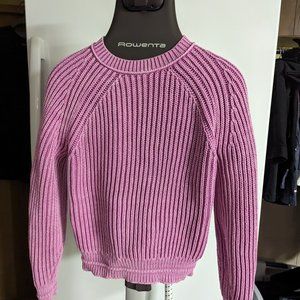 J. Crew Long Sleeve Pink/Purple Sweater - Size M